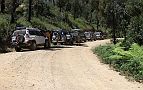 13 Convoy waits on Binns Track for broken down Zebra